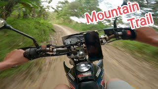 Yamaha XTZ 125  Mountain trail Enduro race  Onboard video top speed sound [upl. by Gnehp]