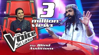 Janitha Nipun Bandara Teri Deewani  Blind Auditions  The Voice Sri Lanka [upl. by Notsua316]