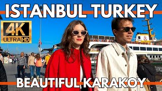 ISTANBUL TURKEY OLD CITY 4K WALKING TOUR KARAKOY BEAUTIFUL NEIGHBOURHOOD 29 MARCH 2024 [upl. by Polinski]