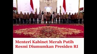 Menteri Kabinet Merah Putih Resmi Diumumkan Presiden RI [upl. by Rowan]