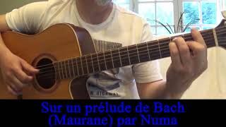 Sur un prélude de Bach Maurane reprise guitare voix 1991 [upl. by Nairadal177]