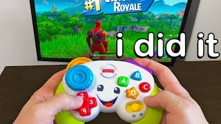 I Played Fortnite on a Controller FOR KIDS and WON [upl. by Josias]