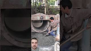 Cement pipe production process [upl. by Ztnahc]