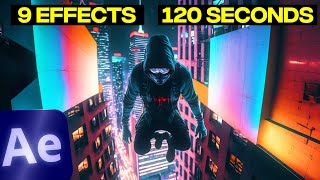 9 EPIC Effects in 2 Minutes After Effects [upl. by Anemolihp]