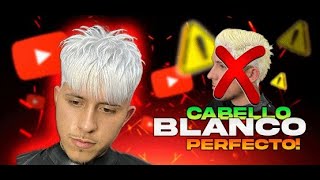 cómo hacer un cabello blanco platinado en hombre tutorial😍🥶SECRETO REVELADO 🤫colorimetria masculina [upl. by Fredkin]