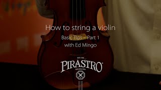 How to string a violin  part 1 [upl. by Anama]