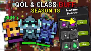 RotMG Testing Season 18 QOL Changes amp Class Buff [upl. by Seraphim559]