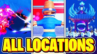 All TRAINING AREA LOCATIONS In Roblox ANIME SIMULATOR [upl. by Anahsohs373]