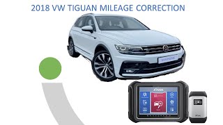 2018 Tiguan MQB Mileage Correction  Xtool D9 Pro [upl. by Zebaj159]