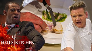 Chef Ramsay’s Fuming as Uncooked Spaghetti amp Raw Fish Ruin Charity Night  Hells Kitchen [upl. by Tnias]