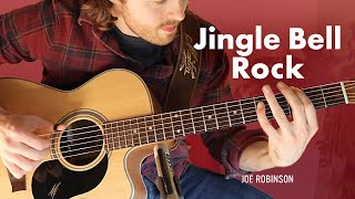 Jingle Bell Rock • Acoustic Guitar Cover • Joe Robinson • Christmas [upl. by Lehar]