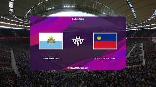 UEFA NATIONS LEAGUE  San Marino vs Liechtenstein  PS4 GAMEPLAYPES 2020 [upl. by Clarinda436]