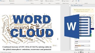 How to make a word cloud in microsoft word [upl. by Airpac]