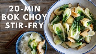 Easy 20min Bok Choy stir fry [upl. by Eecyak]