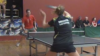 Ольга БАРАНОВА  Ярослав БАЖИНОВ Настольный теннис Table Tennis [upl. by Broddie197]