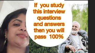 Top senior care assistantdomiciliary care worker and nursing interview questions and answers [upl. by Quintin]