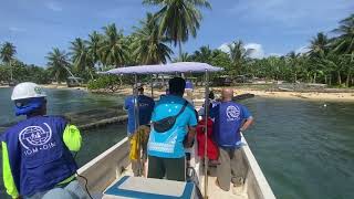 Short video of IOM team arriving in the island of Polle within Chuuk lagoon Chuuk State [upl. by Hubsher]