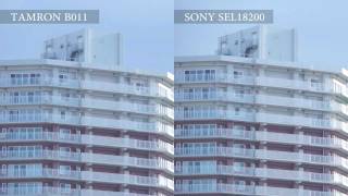 TAMRON 18200mm F3563 Di Ⅲ VC Model B011 vs SONY SEL18200 [upl. by Elinor]