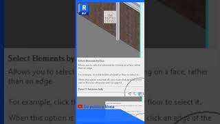 Aprende a seleccionar por cara en Revit 🚀💻 [upl. by Ateekram]