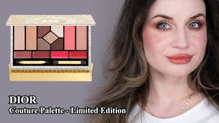 DIOR  Couture Palette  Limited Edition  Swatches amp Makeup Review [upl. by Ennaeerb]