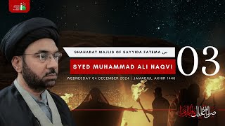 Shahadat Night Majlis Of Sayyida Fatema  Syed Muhammad Ali Naqvi  3rd Night Of Jamadiul Akhir 1446 [upl. by Schwartz]