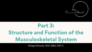 Part 33 Structure and Function of the Musculoskeletal System  RN Pathophysiology [upl. by Iclehc]