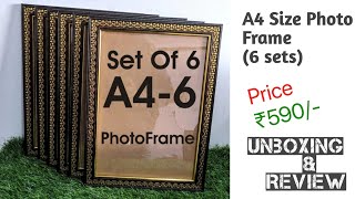 AG CRAFTS Wood Wall Photo Frame [upl. by Adlesirk]