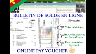 Bulletin de solde en ligne  Online Payslip [upl. by Goldberg]