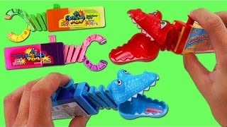 Kidsmania GATOR CHOMPS Lollipops amp GRAB POPS Candy Toys [upl. by Cyndie]