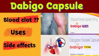 dabigatran etexilate capsule in hindi  dabigo 110 mg tablet hindi [upl. by Alper283]