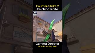 FALCHION KNIFE  Gamma Doppler Emerald 2024  Factory New FN  Skin Showcase  Animation CS2 [upl. by Lafleur496]