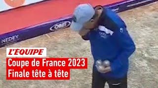 Pétanque  Le replay de la finale tête à tête à Montbéliard Coupe de France 2023 [upl. by Aisylla]