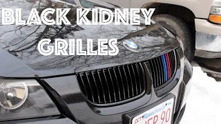 BMW E90 GRILLE REPLACEMENT  BLACK KIDNEY GRILLE [upl. by Nirek]