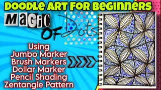 Doodle Art for beginners  Tutorial  Drawing  Markers Aesthetic Art  Scrapbook ideas  Palwashay [upl. by Hajin]