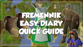 Fremennik Easy Diary Quick Guide  Old School RunescapeOSRS [upl. by Obau]