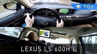 Lexus LS 600h L 2016  Dual POV Drive front and back seat  Project Automotive [upl. by Snowman]