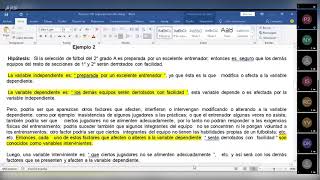 Ejemplos de variables independiente dependiente e interviniente [upl. by Sato]