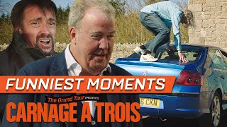 The Funniest Moments from Carnage A Trois 🇫🇷  The Grand Tour [upl. by Nicolais466]