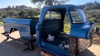 71 Dodge D100 Sweptline Interior Cab Body Work [upl. by Gans]