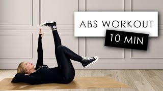 10 MINUTES ABS CHALLENGE GET A STRONGER CORE AT HOME FAST No equipment [upl. by Annaet420]