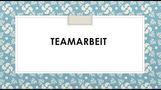 Teamarbeit I Goethe B2 Sprechen I Thema Teil 1 [upl. by Akla838]