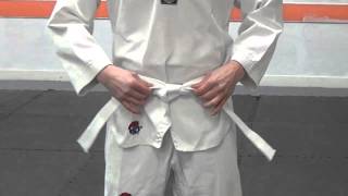 How To Tie Your Belt For Taekwondo [upl. by Quenby]