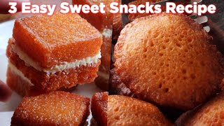 3 easy sweet snacks recipe anyone can make [upl. by Adiaros]