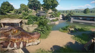 🐊Modern Cuviers dwarf caiman habitat  Quaco Zoo  Planet Zoo  speedbuild 🌻 [upl. by Aramahs]