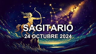 Horóscopo de hoy ♐︎ SAGITARIO  24 Octubre 2024 sagitariohoroscopo [upl. by Alleber345]