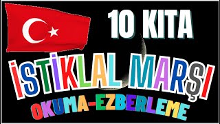 İstiklal Marşı 10 Kıta OKUMA  EZBERLEME  TEKRAR istiklalmarşı [upl. by Piderit]