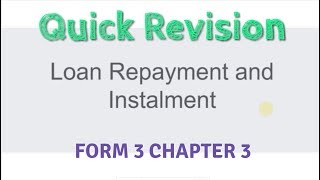 PT3 Maths Form 3 Chapter 3  Loan Repayment and Instalment [upl. by Amocat]