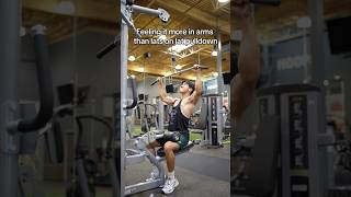 Feeling it more in arms than lats on lat pulldown Try this [upl. by Anear256]