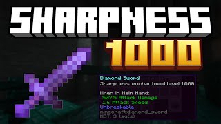 How To Get a SHARPNESS 1000 STICK in Minecraft 1213 [upl. by Ordnasil]