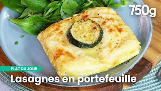 Des lasagnes aux courgettes à glisser dans sa poche  750g [upl. by Yllrebmik]